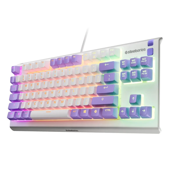 SteelSeries Apex 3 TKL RGB Suya ve Toza Dayanıklı Türkçe Gaming Klavye – Amethyst ürün görseli 1