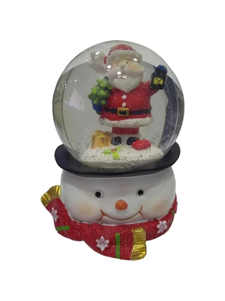 Snowball 65MM Kar Küre Biblo Yılbaşı Noel Baba Kardan Adam Cam ürün görseli 1