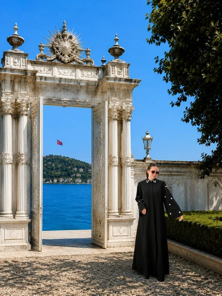 taşlı feraje - Resim 2