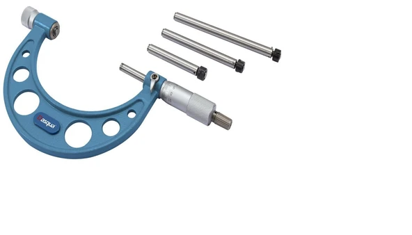 Dasqua 150-175mm Değiştirilebilir Uçlu Dış Çap Mekanik Mikrometre 4112-7435 ürün görseli 1