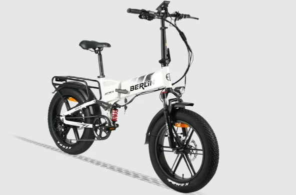 BERLIN 249W Elektrikli Bisiklet 48V13Ah Shimano 8 Vites LCD Göstergeli Katlanabilir Sele ürün görseli 1