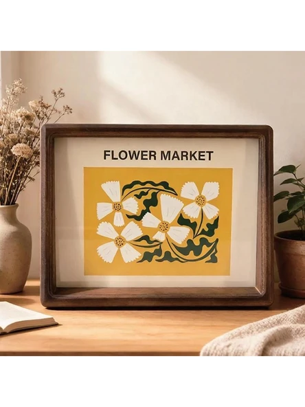 Mien Ahşap Kahverengi Dikdörtgen Çerçeve 20x15 cm ürün görseli 1