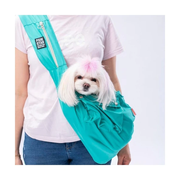 Pawstar Kedi, Küçük Köpek Taşıma Çantası Mint Crossbody Bag 2-6 Kg ürün görseli 1