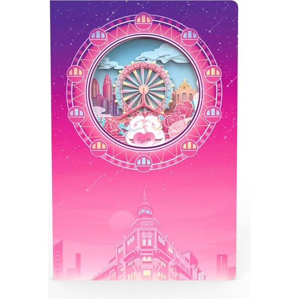 3d Dönme Dolap Temalı Defter Vgn-N090 ürün görseli 1
