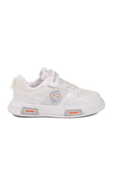 Reyber Beyaz Cırtlı Fileli Hafif Unisex Çocuk Spor Ayakkabı 026 F ürün görseli 1
