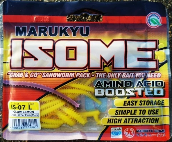 Marukyu ISOME IS-07L Glow Limon Large Silikon Yem ürün görseli 1