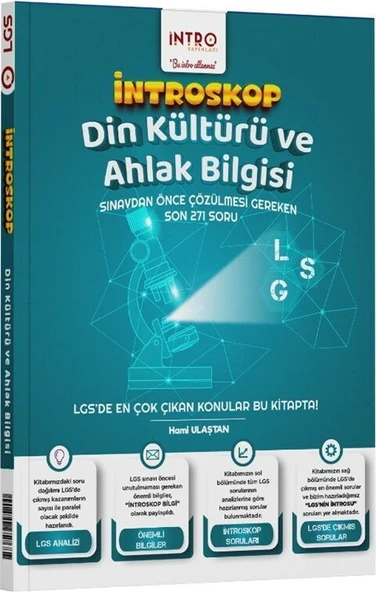 8. Sınıf LGS Din Kültürü ve Ahlak Bilgisi İntroskop Soru Bankası İntro Yayınları ürün görseli 1