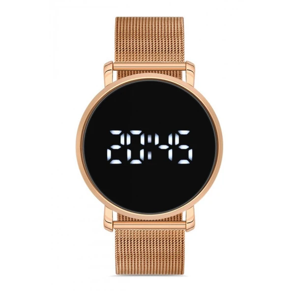 Aqua Di Polo 1987 Kadın Rose Gold Hasır Dijital Led Kol Saati Apwg026103 ürün görseli 1