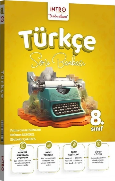 8. Sınıf Türkçe Soru Bankası İntro Yayınları ürün görseli 1