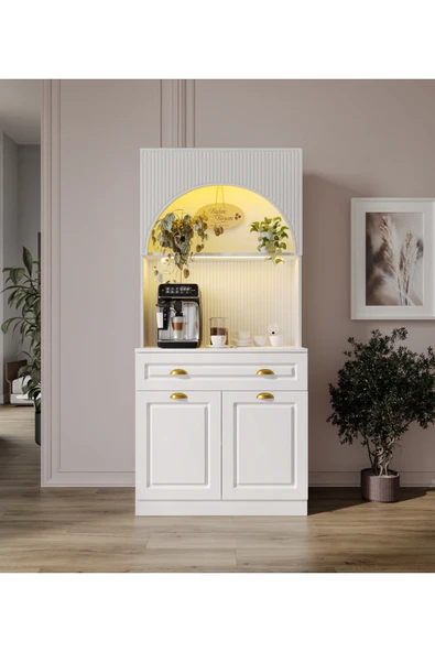 GuneyStore Armoni Gold Mini Kahve Köşesi Komple MDF - Ücretsiz Montaj ürün görseli 1