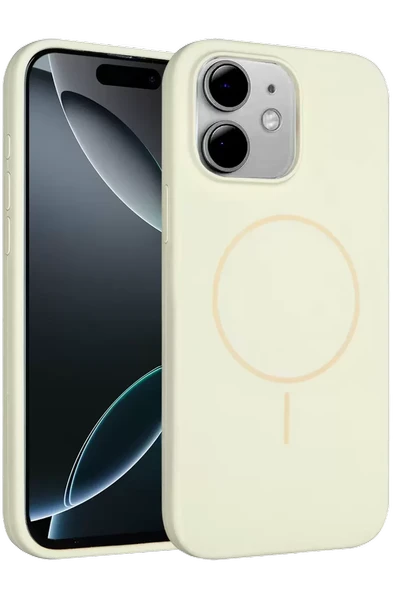 Joko Apple iPhone 11 Kılıf Jully Magsafe Kapak - Bej ürün görseli 1