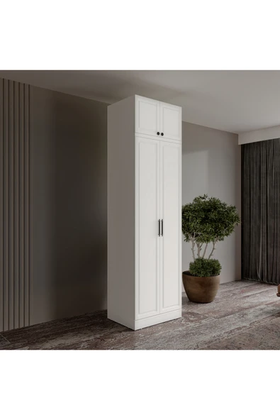 GuneyStore Ücretsiz Montaj Milas 2 Kapaklı Komple MDF Yüklüklü Gardırop ürün görseli 1