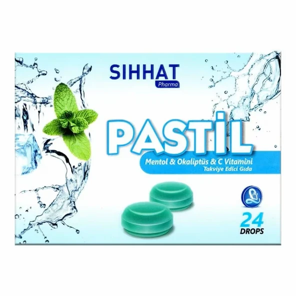 Sıhhat Pastil Mentol & Okaliptus & C Vitamini 24 Drops ürün görseli 1