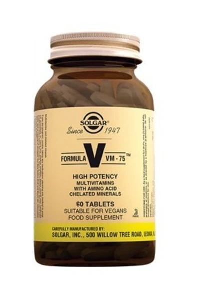 Solgar VM 75 Multivitamin 60 Tablet ürün görseli 1