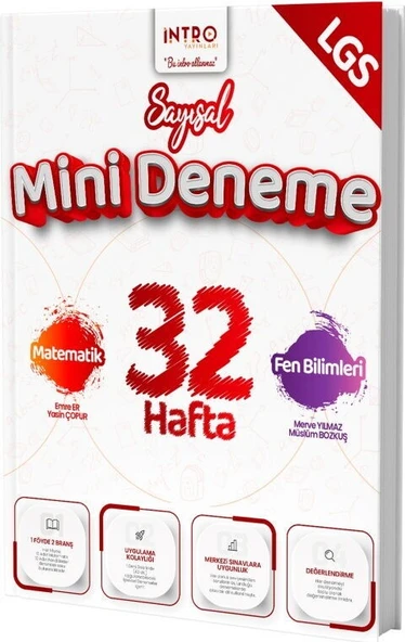8. Sınıf Sayısal 32 Hafta Mini Deneme İntro Yayınları ürün görseli 1