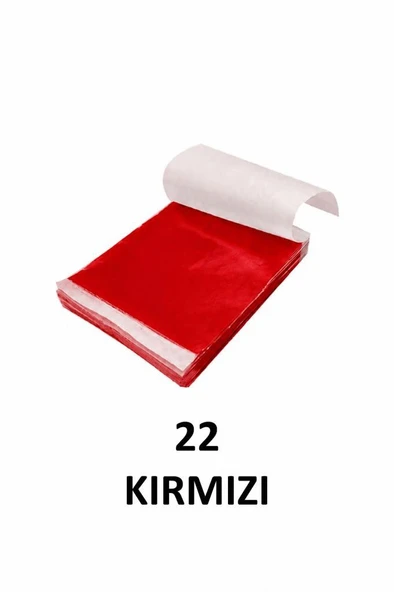 Varak Kaplama Yaprak Metalik Folyo 9x9cm 10lu 20 Red R5799F-20 ürün görseli 1