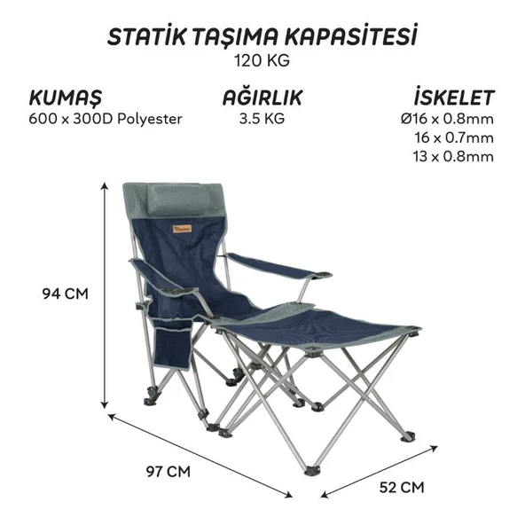 FreeCamp Phoenix Katlanır Masalı Sandalye 205929 - Resim 2