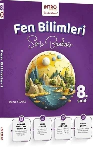 8. Sınıf Fen Bilimleri Soru Bankası İntro Yayınları ürün görseli 1