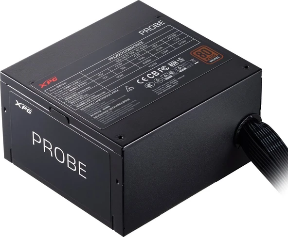 XPG 700W 80+ Bronze Power Supply PROBE700B-BKCEU - Resim 3