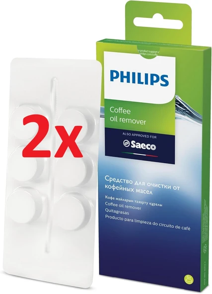 Philips CA6704/10 Kahve Makinesi Yağ Çözücü Tablet x 2 Adet ürün görseli 1