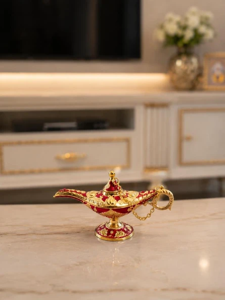 Alaaddin Sihirli Lamba Premium Dekor Objesi - Resim 5