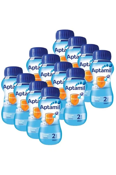 Aptamil Sıvı Devam Sütü 2 No 200 ml X 12 Adet ürün görseli 1