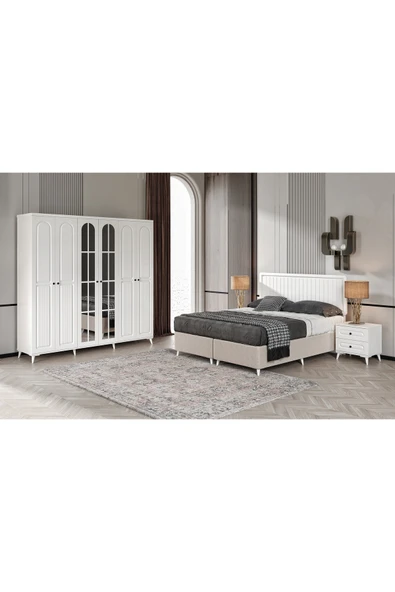 GuneyStore Ücretsiz Montaj Roma Komple MDF  Yatak Odası Takımı ürün görseli 1