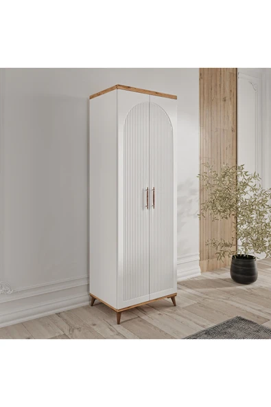 GuneyStore Ücretsiz Montaj Komple MDF Nevada 2 Kapaklı Gardırop ürün görseli 1