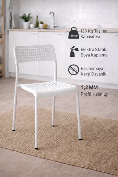 Flinder Mutfak Sandalyesi - Çalışma Sandalyesi - Sandalye - Yemek Masası Sandalyesi BB-SAN-1 ürün görseli 1