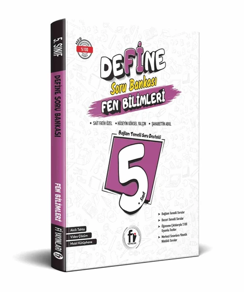 Fi Yayınları 5. Sınıf Define Fen Bilimleri Soru Bankası ürün görseli 1