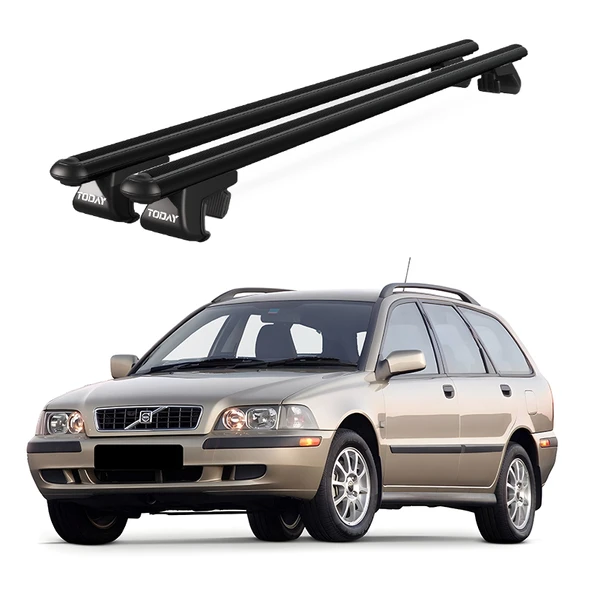 Volvo V40 Sw (1995-2004) Uyumlu Siyah Ara Atkı Port Bagaj Tavan Barı ürün görseli 1