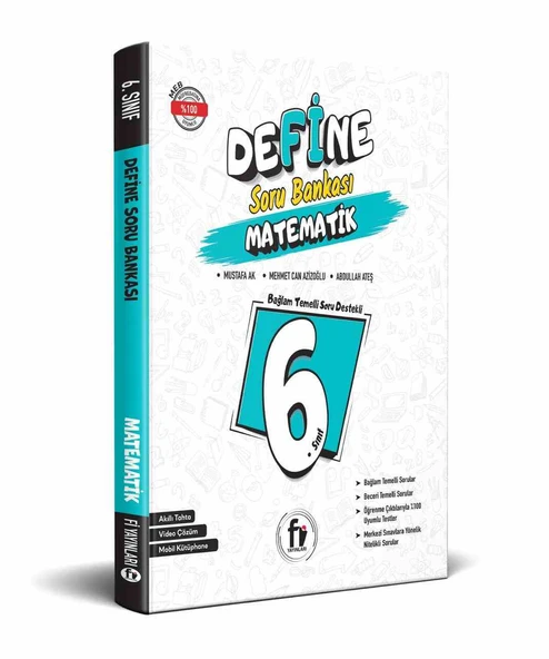 Fi Yayınları 6. Sınıf Define Matematik Soru Bankası ürün görseli 1