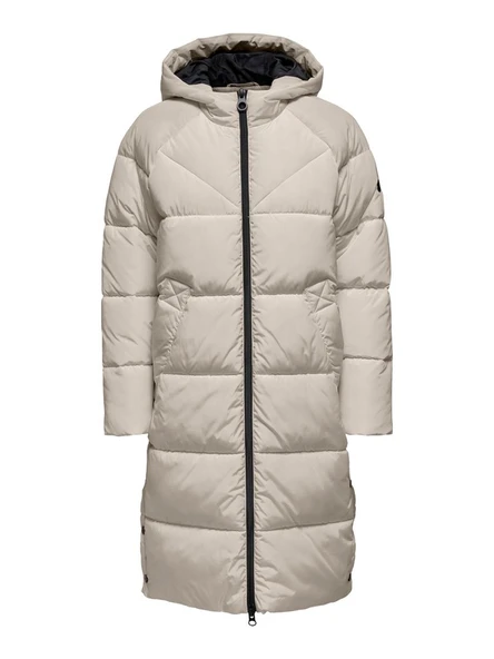 Only   Onlamanda Long Puffer Coat Cc Otw Kadın Gri Kaban - 15233425 ürün görseli 1