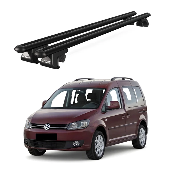 Volkswagen Caddy (2004-2015) Uyumlu Siyah Ara Atkı Port Bagaj Tavan Barı ürün görseli 1