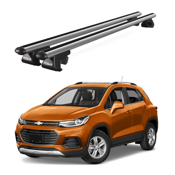 Venüs Chevrolet Trax (2013-2022) Uyumlu Gri Ara Atkı Port Bagaj Tavan Barı ürün görseli 1