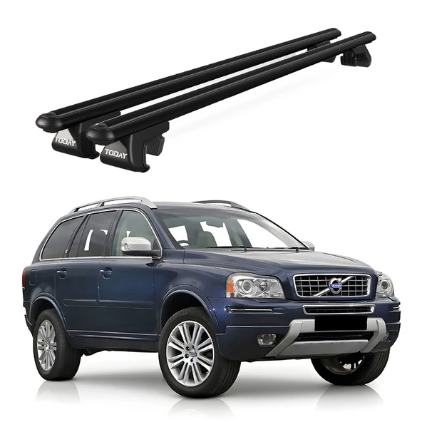 Volvo Xc90 Suv (2003-2015) Uyumlu Siyah Ara Atkı Port Bagaj Tavan Barı ürün görseli 1