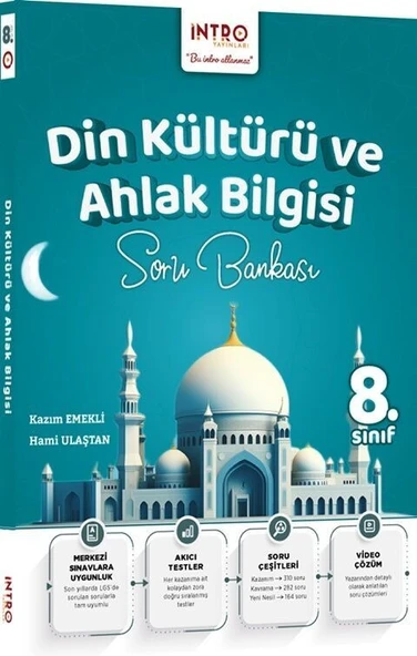 8. Sınıf Din Kültürü ve Ahlak Bilgisi Soru Bankası İntro Yayınları ürün görseli 1