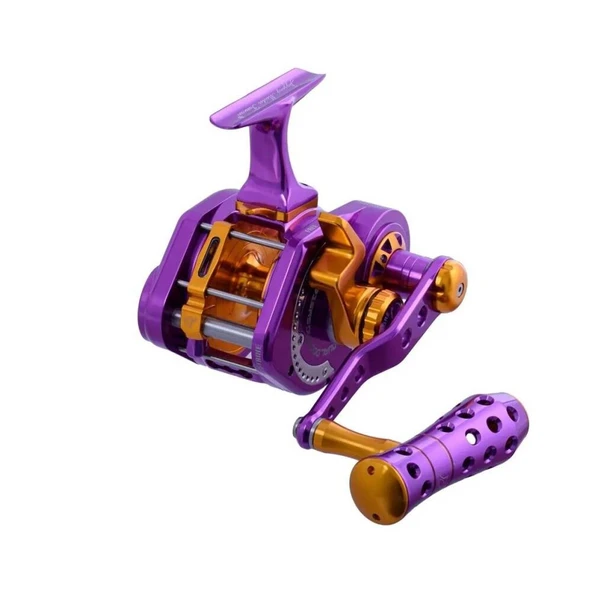 Jigging Master Underhead PE5 (Sağ Kol) Narrow Purple Gold Jig Olta Makinesi ürün görseli 1