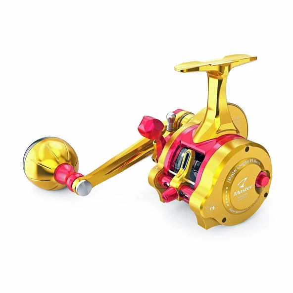 Jigging Master Underhead Gangster PE Micro (Sol Kol) Red Gold Jig Olta Makinesi ürün görseli 1