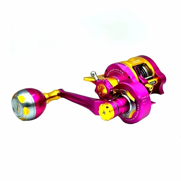 Jigging Master Gangster PE Micro (Sol Kol) Pink Gold Jig Olta Makinesi ürün görseli 1