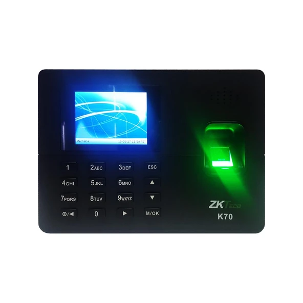 Zkteco K 70 Tcp/Ip Parmak İzi Personel Takip Cihazı ürün görseli 1