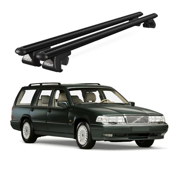 Volvo 960 Sw (1991-1998) Uyumlu Siyah Ara Atkı Port Bagaj Tavan Barı ürün görseli 1