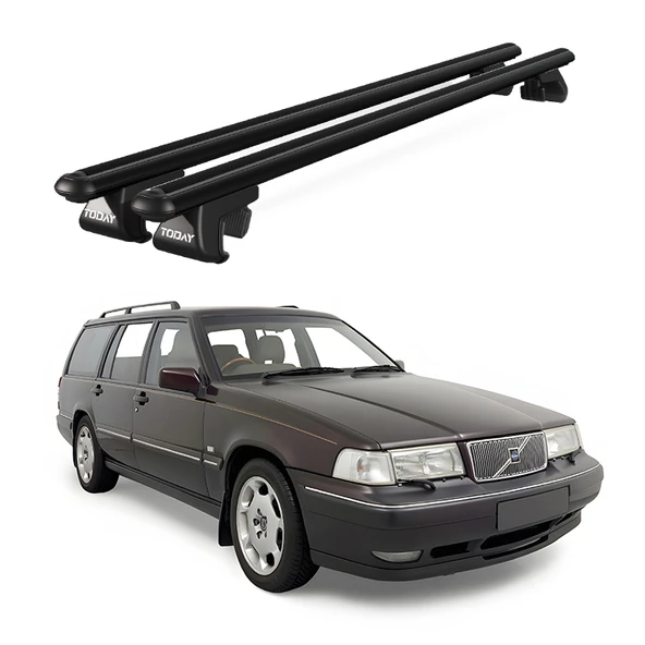 Volvo V90 Sw (1997-1999) Uyumlu Siyah Ara Atkı Port Bagaj Tavan Barı ürün görseli 1