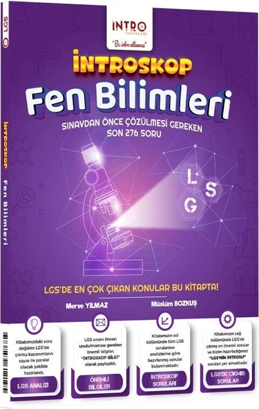 8. Sınıf LGS Fen Bilimleri İntroskop Soru Bankası İntro Yayınları ürün görseli 1