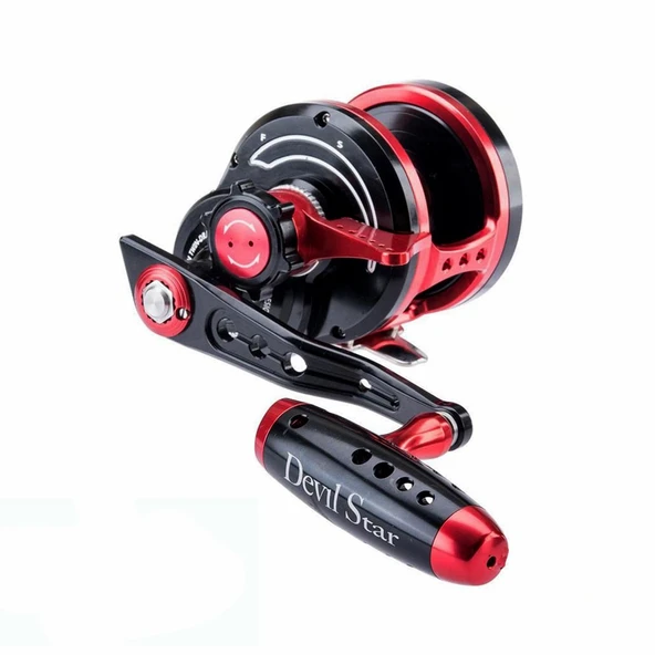 Jigging Master Wiki Devil Star 2000 XH Turbo Knob (Sağ Kol) Black Red Jig Olta Makinesi ürün görseli 1