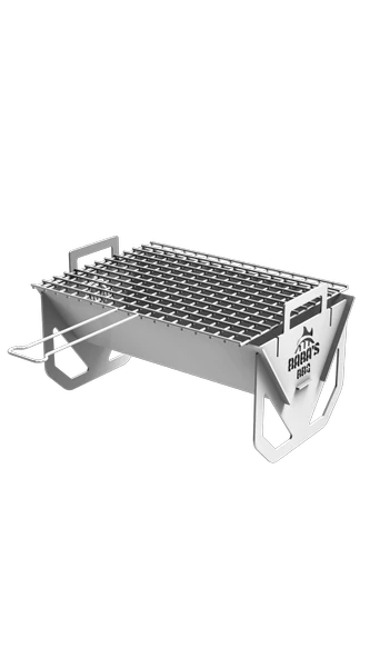 ORİGAMİ KATLANIR MANGAL MODEL 1 / PASLANMAZ ÇELİK / BABA'S BBQ - Resim 3