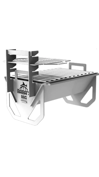 ORİGAMİ KATLANIR MANGAL MODEL 1 / PASLANMAZ ÇELİK / BABA'S BBQ - Resim 2