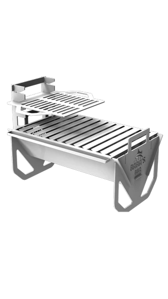 ORİGAMİ KATLANIR MANGAL MODEL 1 / PASLANMAZ ÇELİK / BABA'S BBQ ürün görseli 1