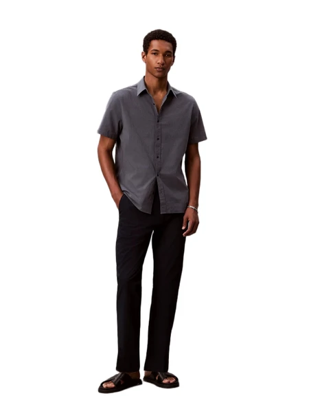 Calvin Klein LV04LF609G Straight Seersucker Half Elastic Erkek Pantolon ürün görseli 1