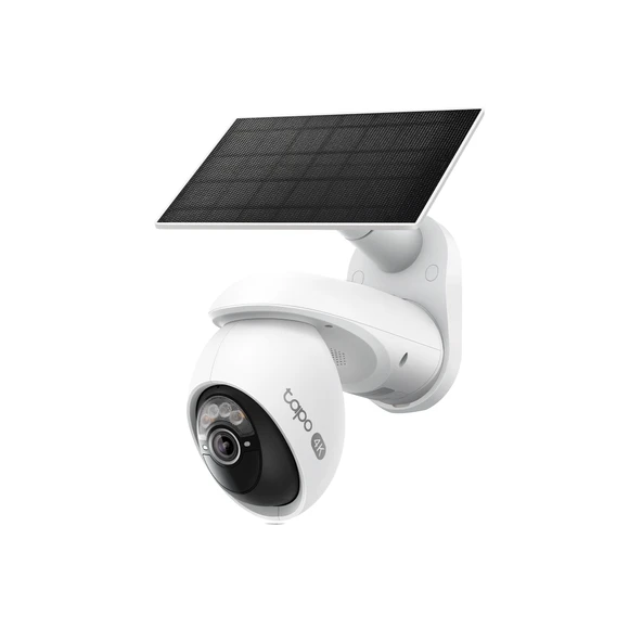 Tapo TC92 KIT (C660 KIT), 4K, 8,0Mpix, Dış Mekan, IP65, WiFi, 12Mt. Renkli Gece Görüşü, İki Yönlü Ses, Yapay Zeka Destekli, Güneş Enerjili Güvenlik Kamerası Kiti